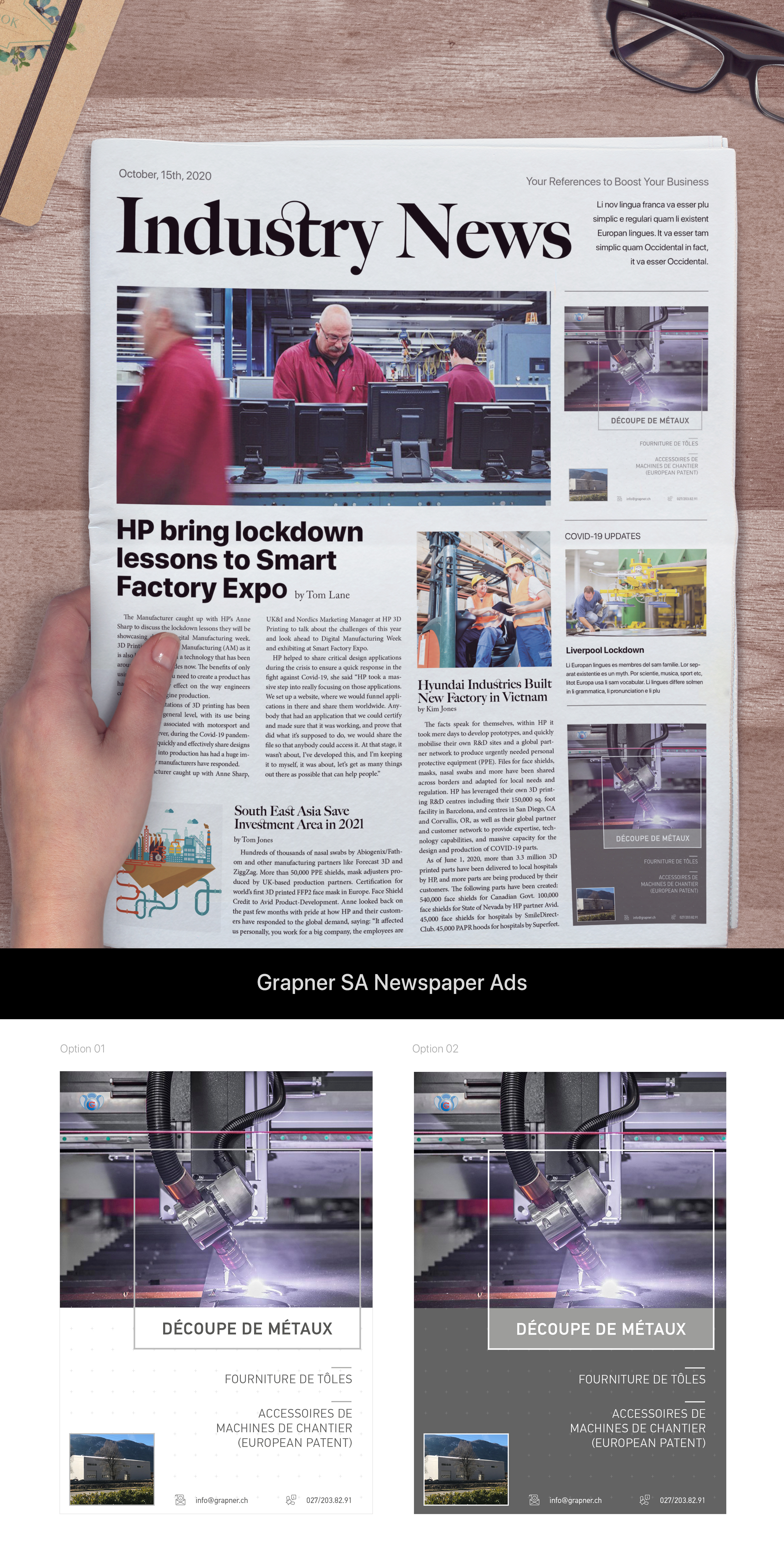 Newspaper Ad Design by futurafutura for this project | Design #25589153