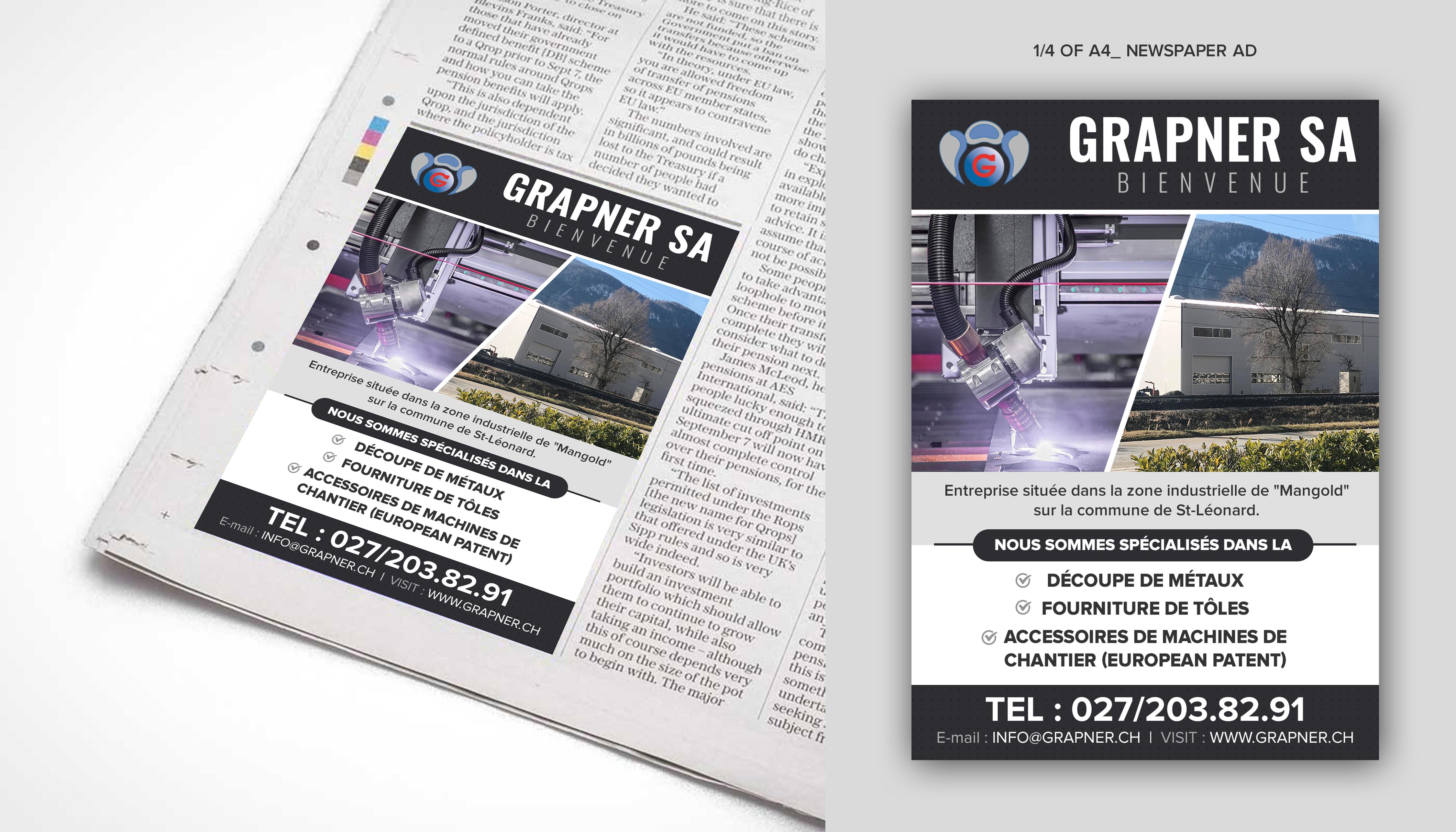 Zeitungsanzeige-Design von ARTOGRAPHY für dieses Projekt | Design #25587236