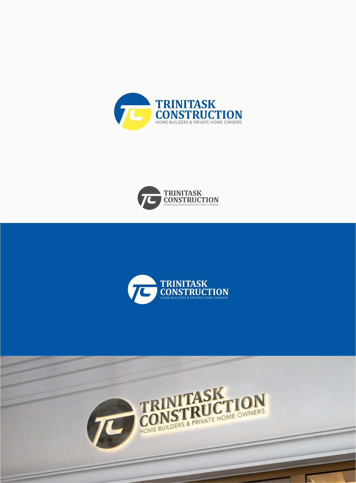 Logo Design by amongraga for Trinitask Construction, Inc | Design #25616878