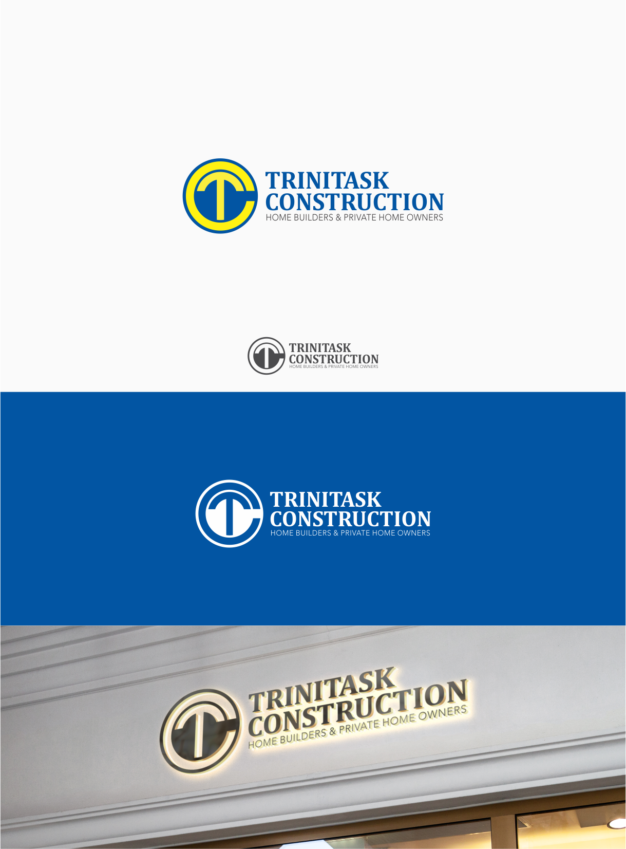 Logo Design by amongraga for Trinitask Construction, Inc | Design #25616881