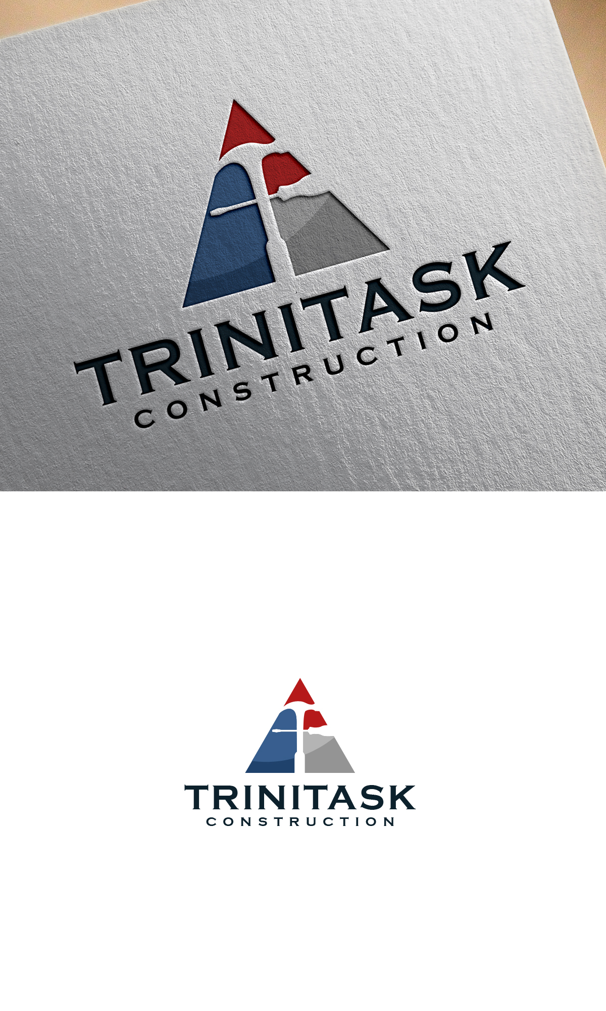 Logo Design by logo_s for Trinitask Construction, Inc | Design #25581092