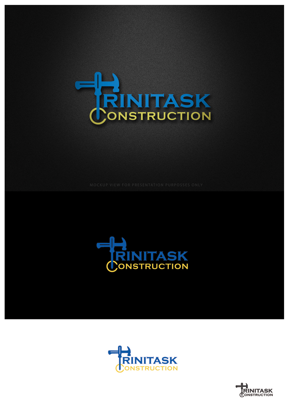 Logo Design by goranvisnjic82 for Trinitask Construction, Inc | Design #25581299