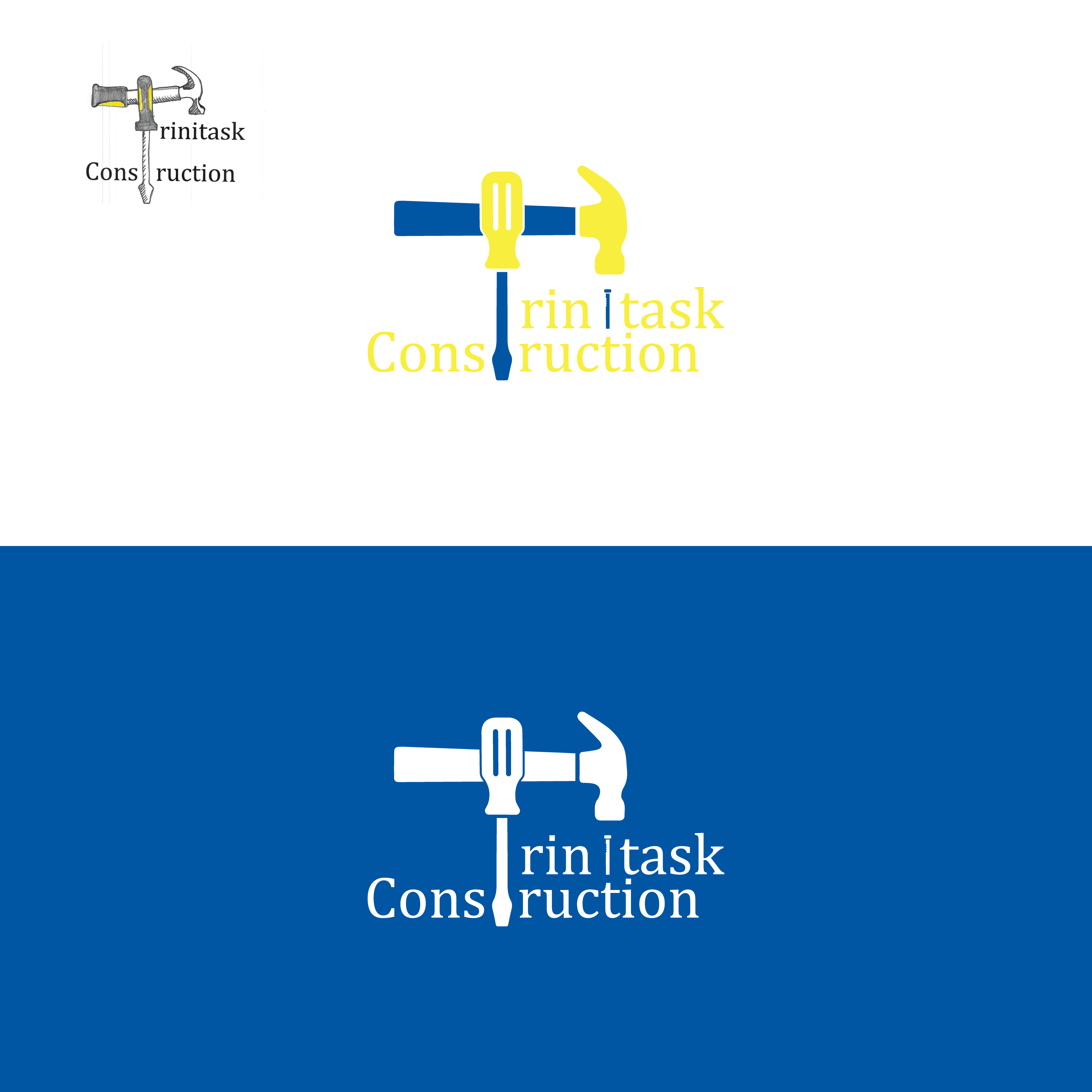 Logo Design by Jburtonux for Trinitask Construction, Inc | Design #25580898