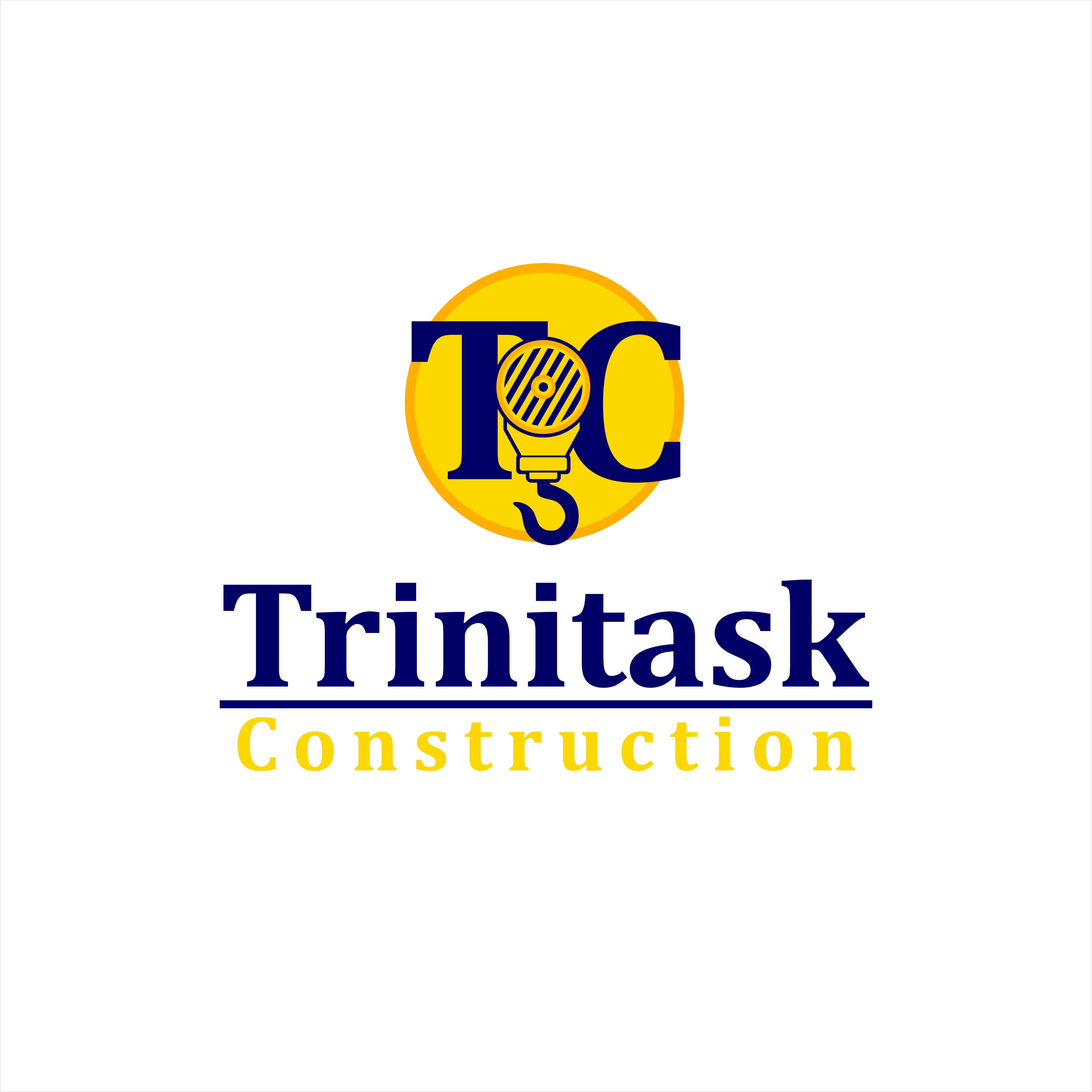 Logo Design by Sergio Medina for Trinitask Construction, Inc | Design #25582226