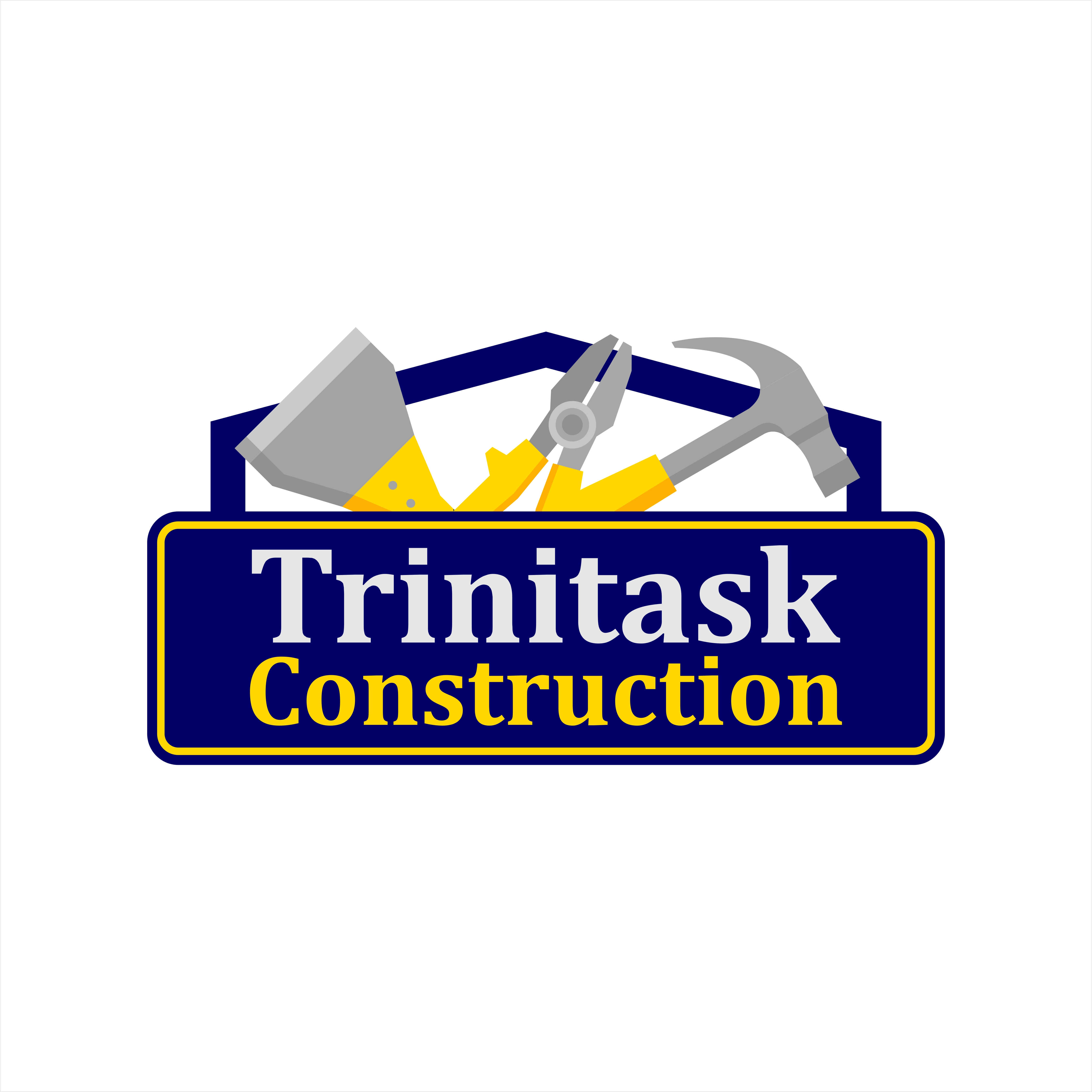 Logo Design by Sergio Medina for Trinitask Construction, Inc | Design #25593065