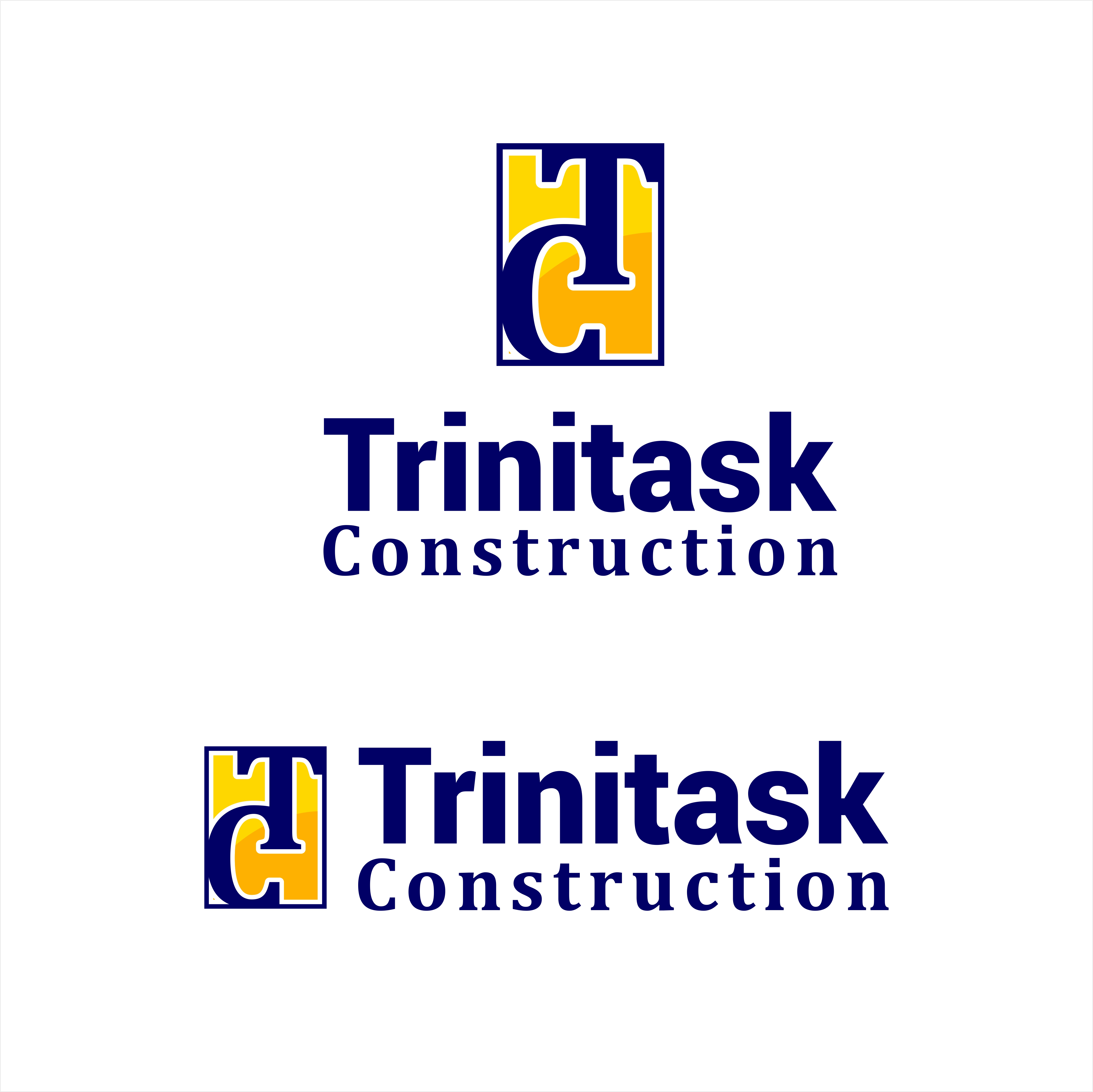 Logo Design by Sergio Medina for Trinitask Construction, Inc | Design #25594958