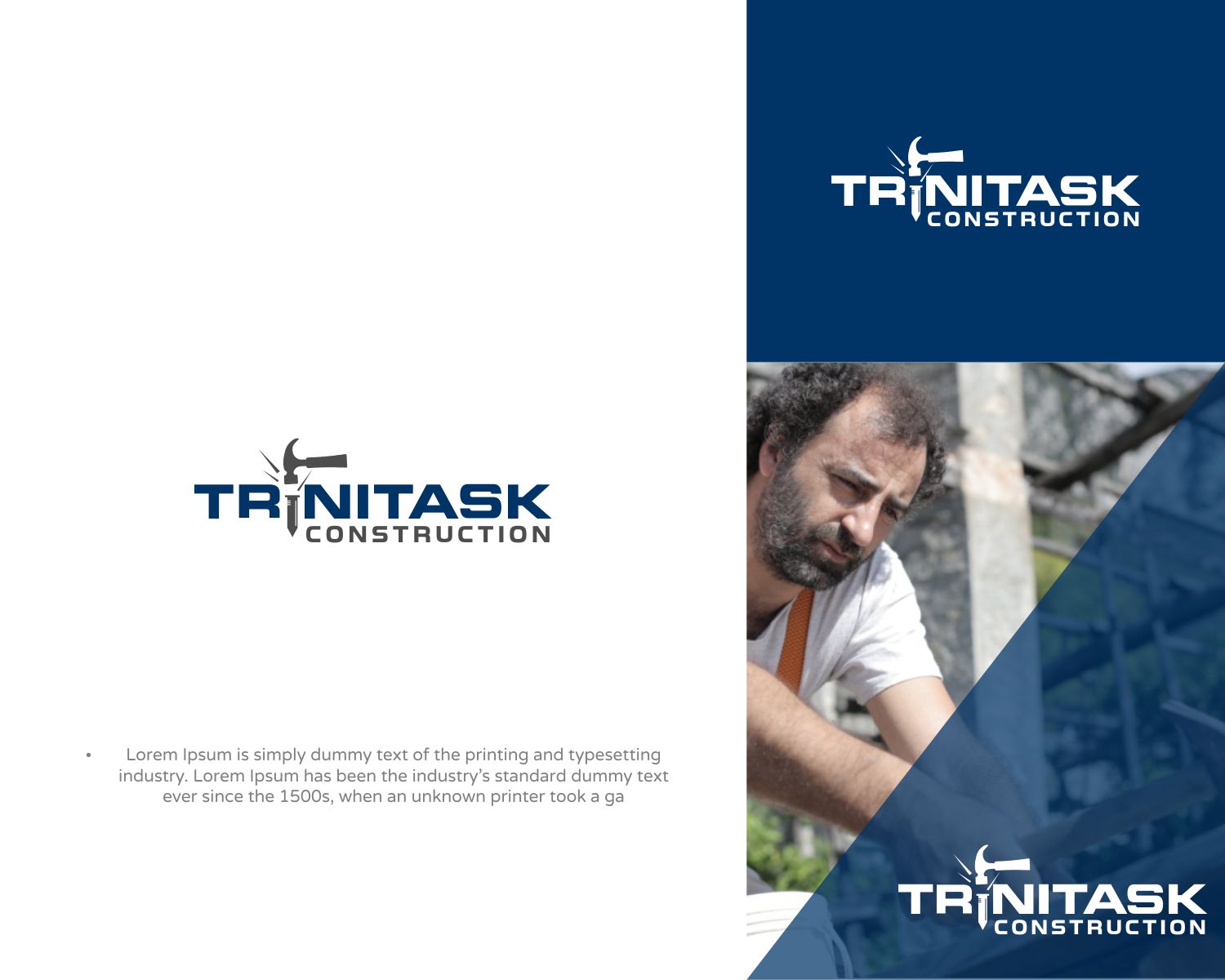 Logo Design by MX LogoArt for Trinitask Construction, Inc | Design #25598451