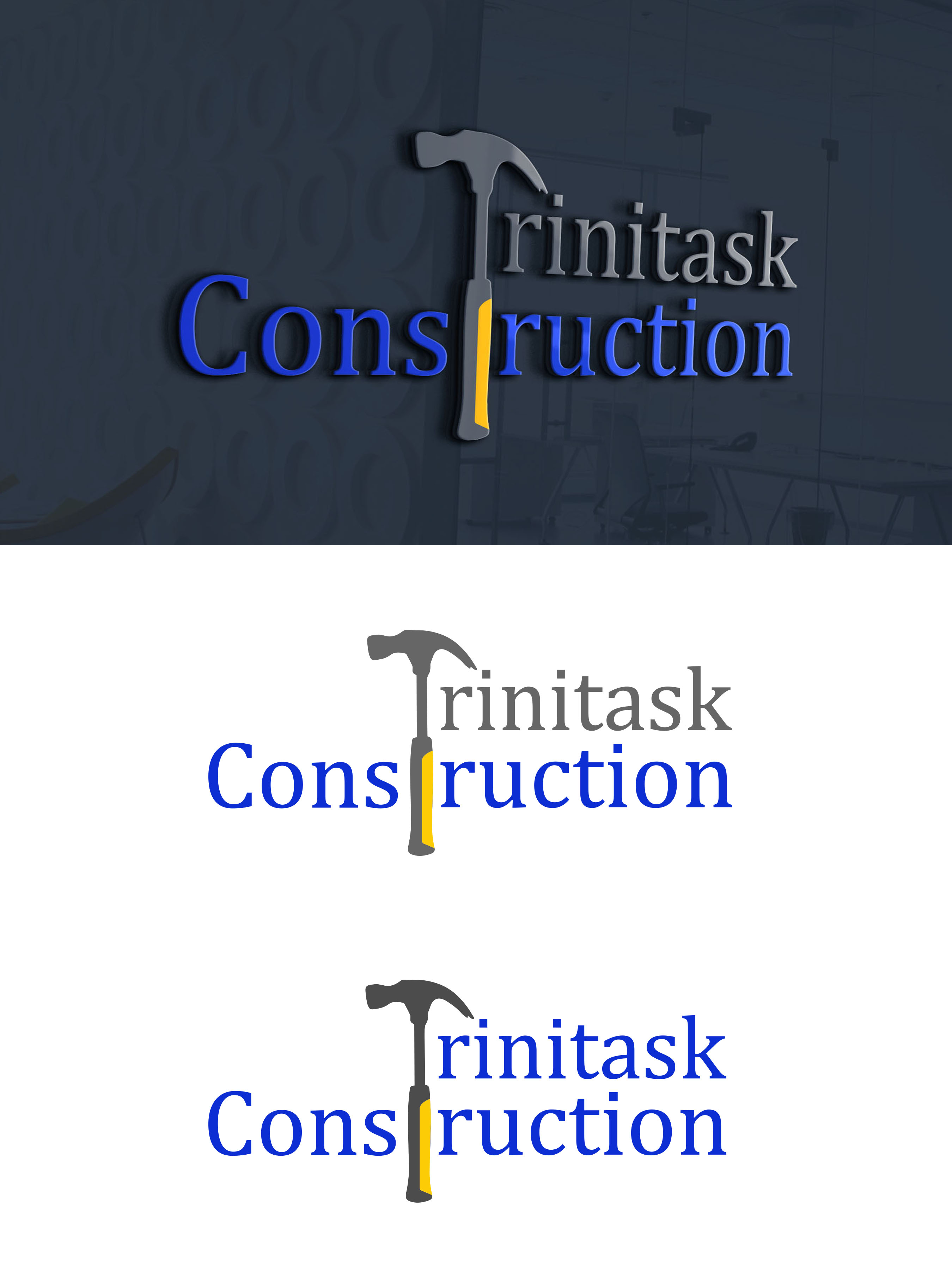 Logo Design by VanR for Trinitask Construction, Inc | Design #25622141