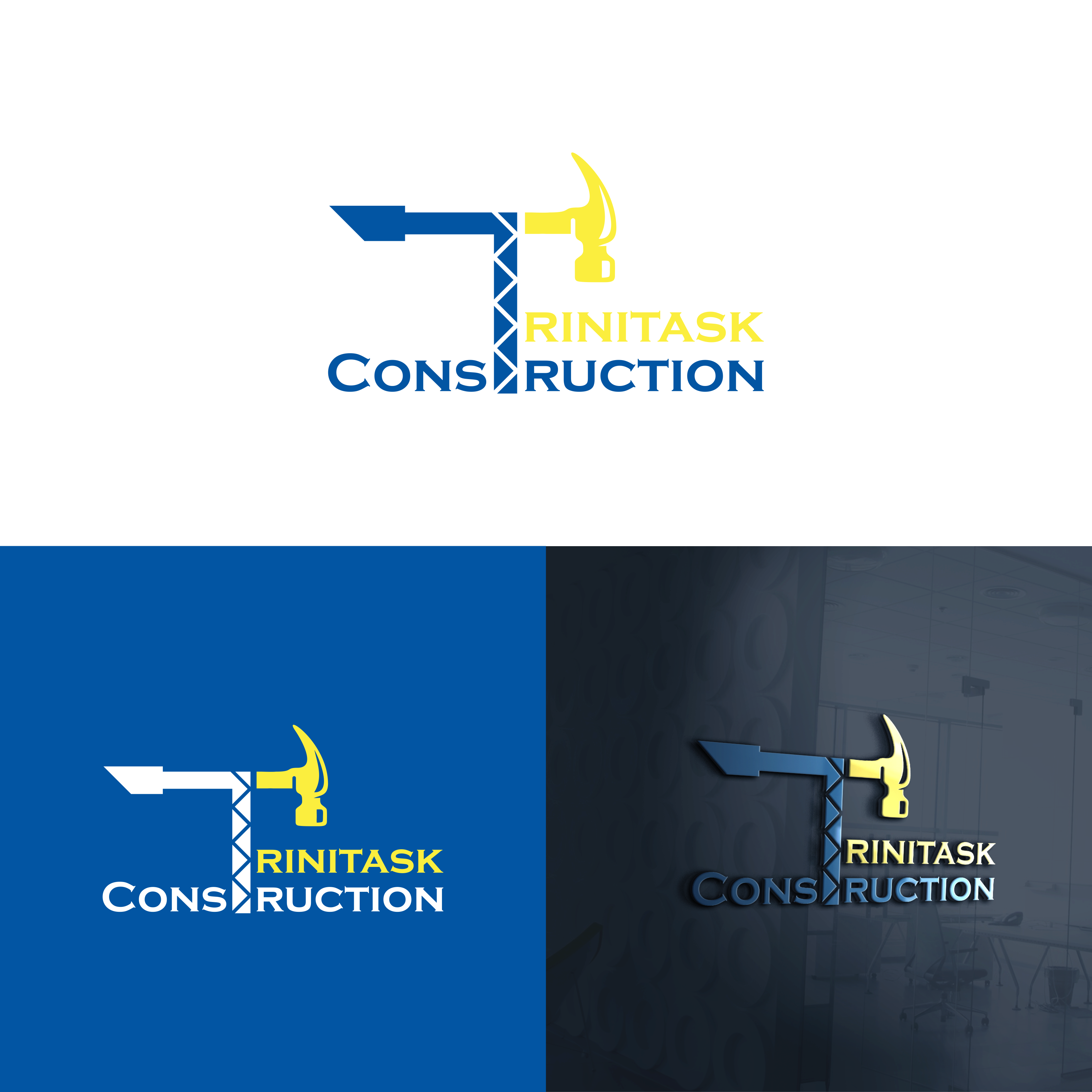 Logo Design by Kkanti for Trinitask Construction, Inc | Design #25580834