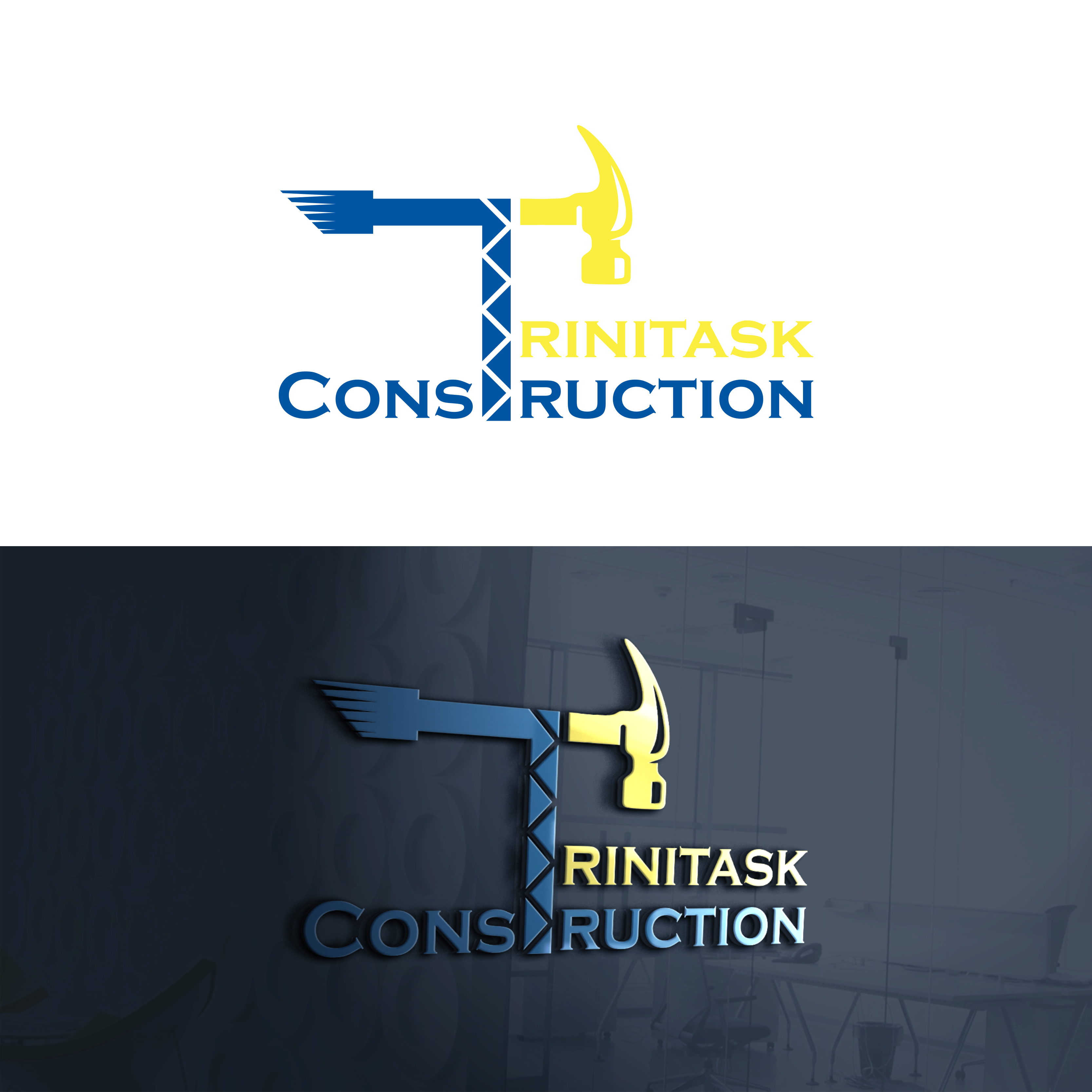 Logo Design by Kkanti for Trinitask Construction, Inc | Design #25580879