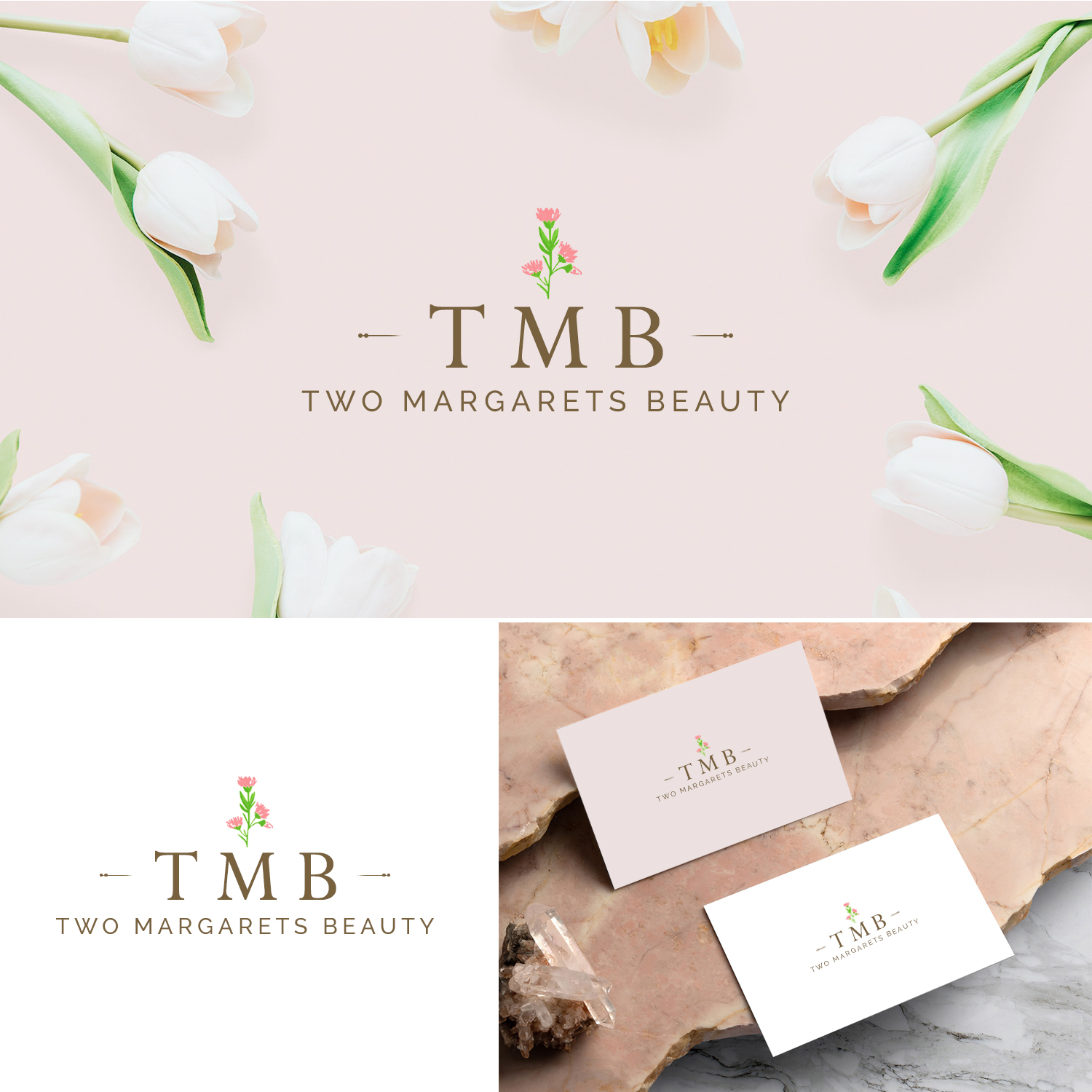 Logo Design by DominicDesign for Two Margarets Beauty | Design #25586622