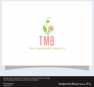 Logo Design by Mariono Fx for Two Margarets Beauty | Design: #25586601