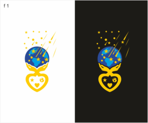 emojis - yellow heart, yellow star , yellow  world | Logo Design by Logocraft