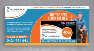 PLUMBING POSTCARD DESIGN (MARKETING) | Postcard Design by DA.