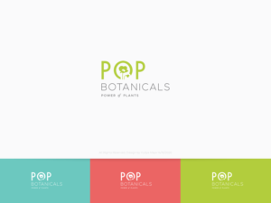 POP Botanicals - Power of Plants | Logo Design by aftrmidnite
