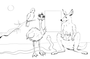 Illustration Design by Wolfheart for Pilbara Wildlife Carers Association Inc | Design: #25614605