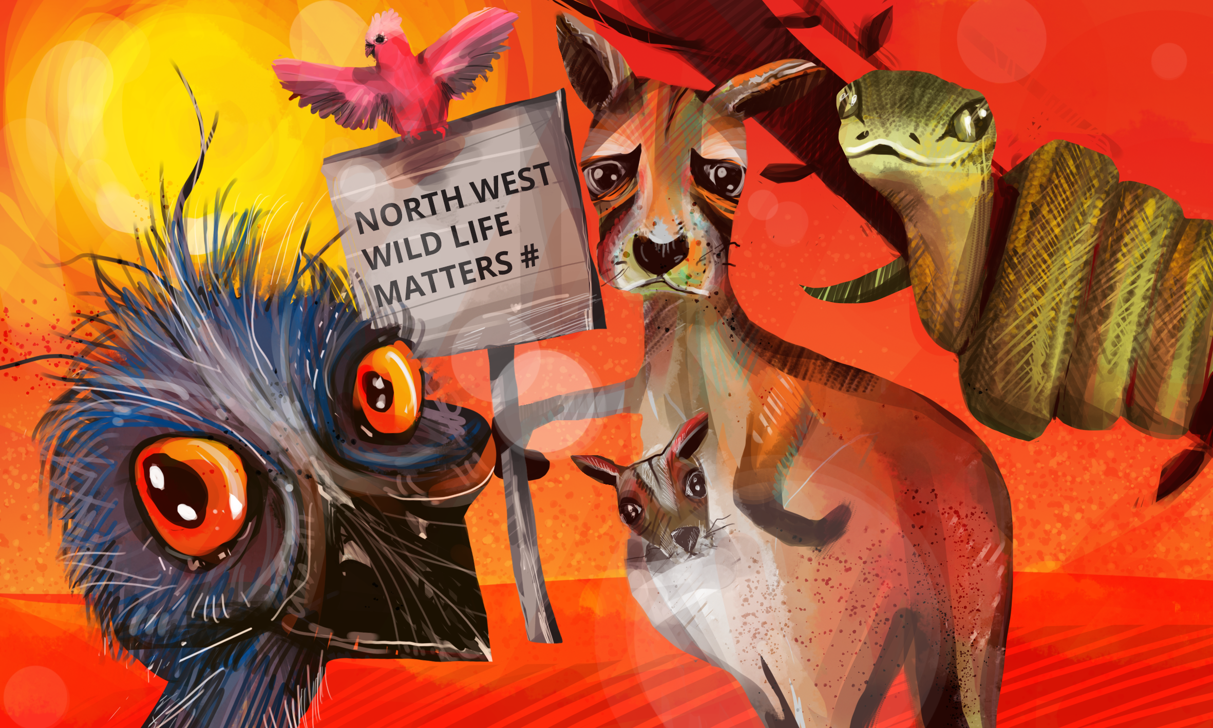 Design Illustration par Indre Ta pour Pilbara Wildlife Carers Association Inc | Design #25605243