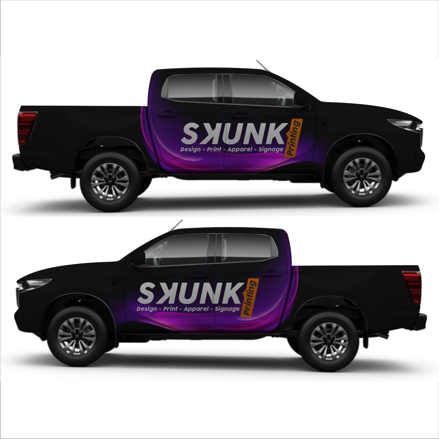 Diseño de Rotulación de Vehículo por DG+ para Skunk Limited | Diseño #25588444
