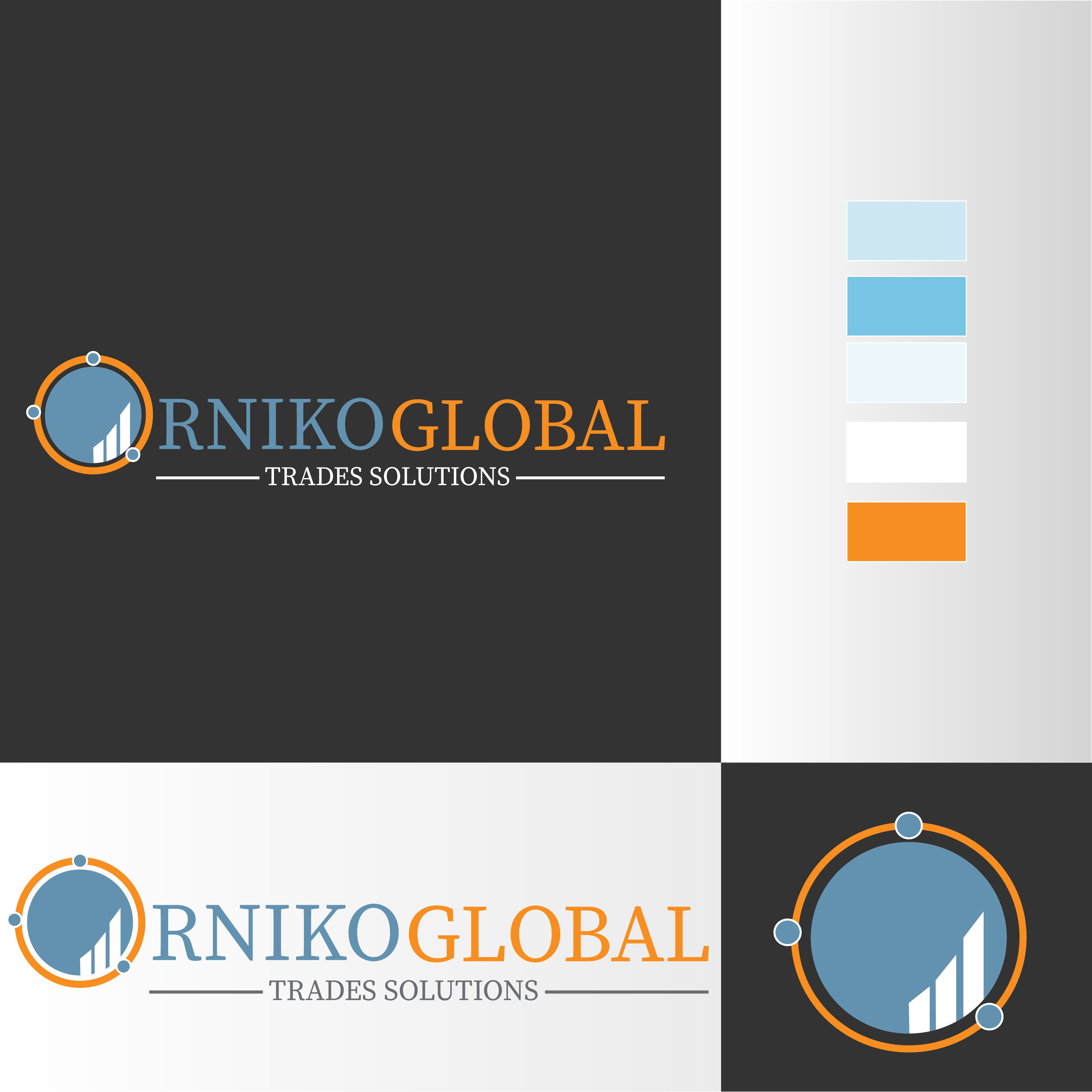 Logo-Design von Gexton für ORNIKO GLOBAL TRADE SOLUTIONS  B55336556 | Design #25595699
