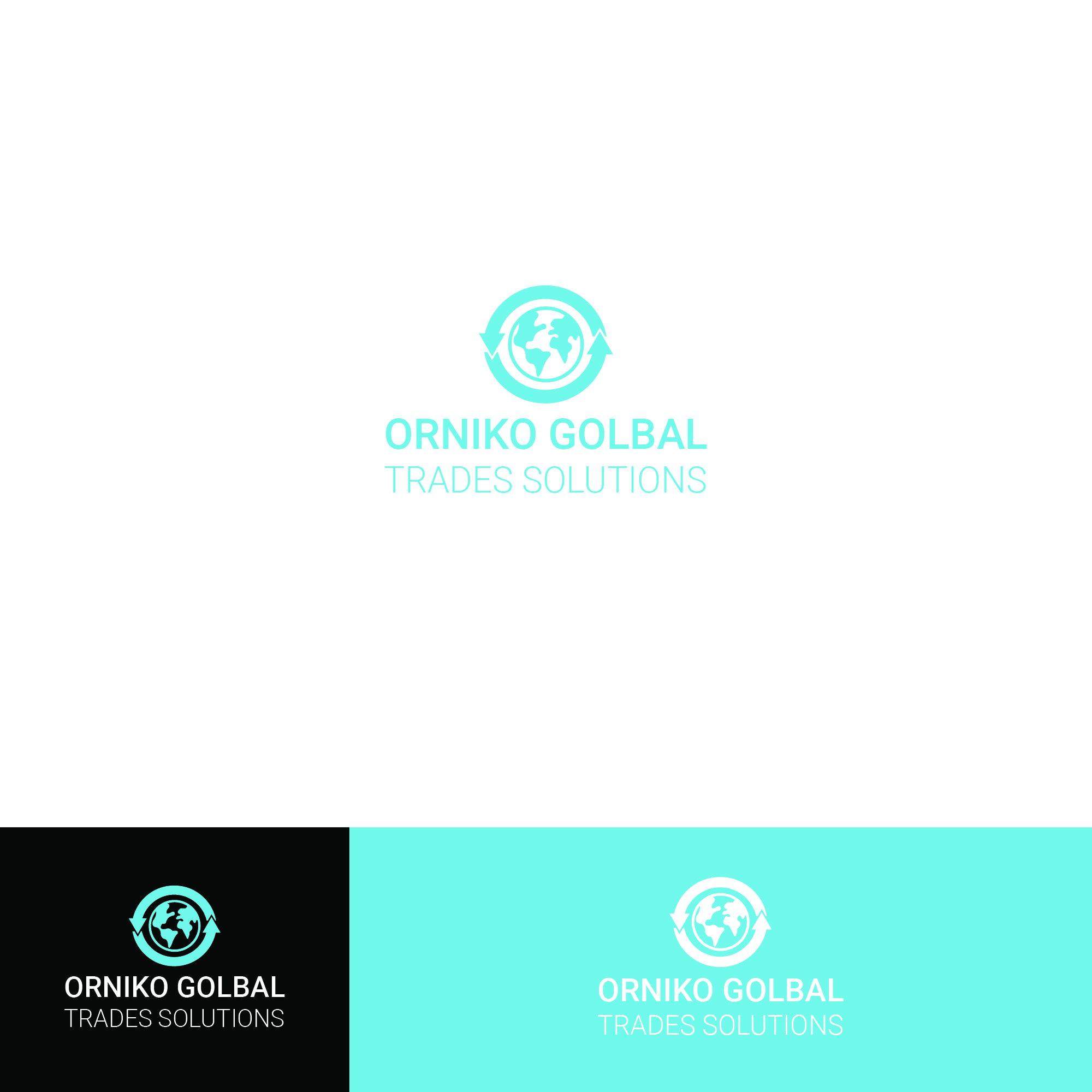 Logo Design by alitjuara for ORNIKO GLOBAL TRADE SOLUTIONS  B55336556 | Design #25612042