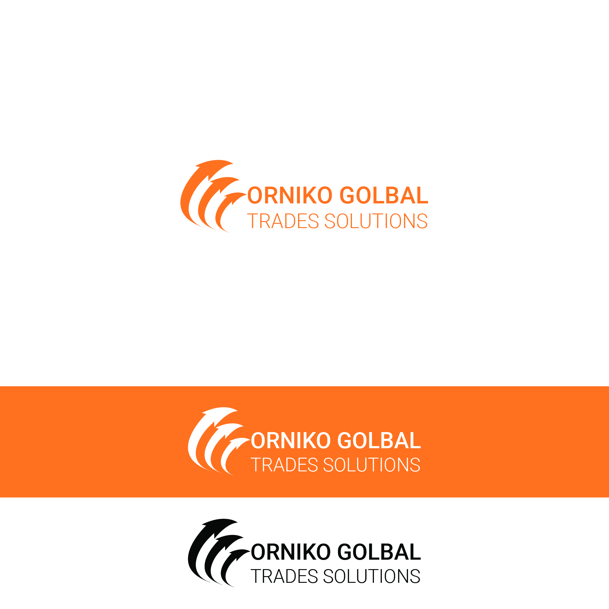 Logo Design by alitjuara for ORNIKO GLOBAL TRADE SOLUTIONS  B55336556 | Design #25612043