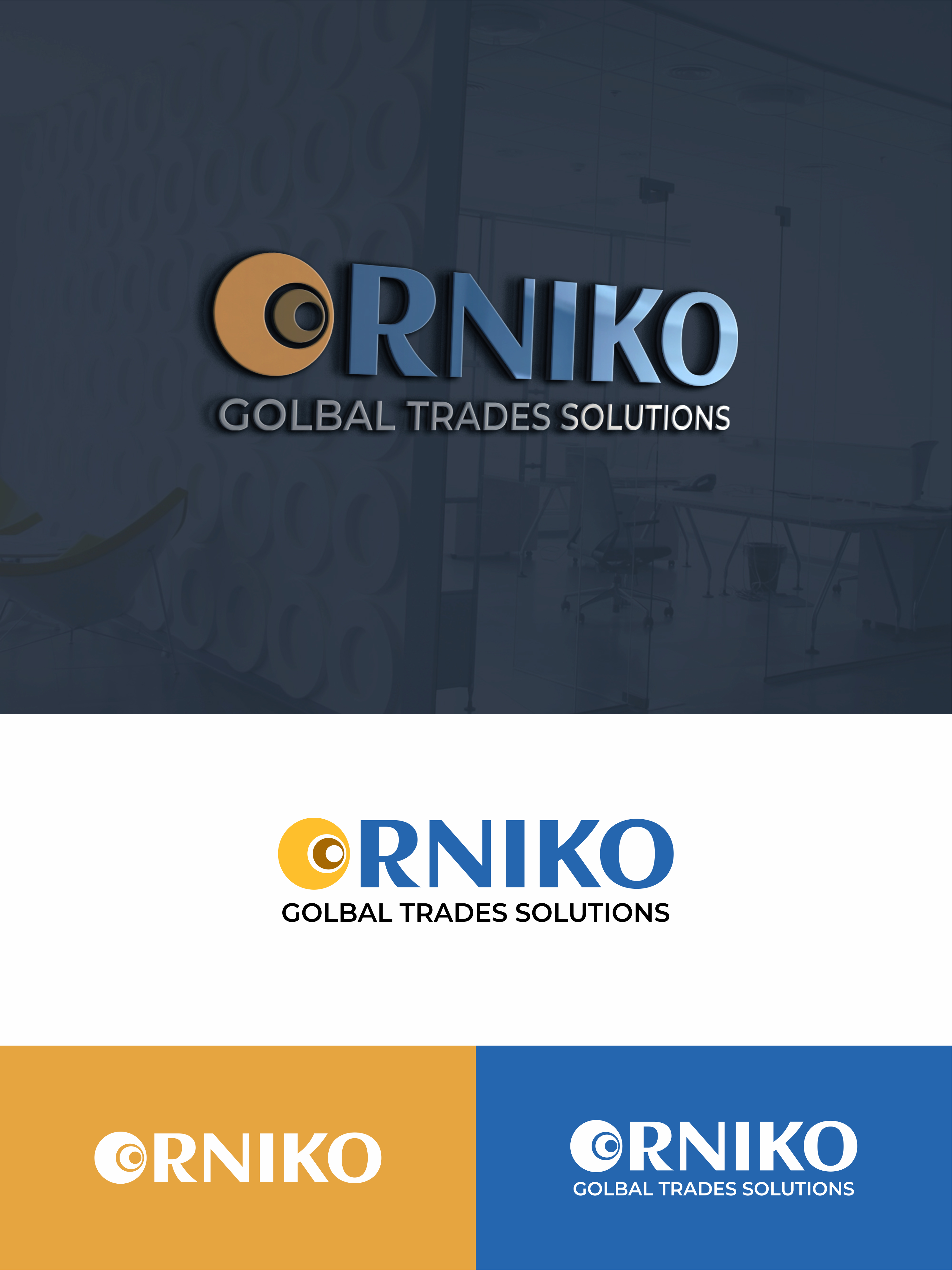 Diseño de Logo por soriyeee para ORNIKO GLOBAL TRADE SOLUTIONS  B55336556 | Diseño #25626468