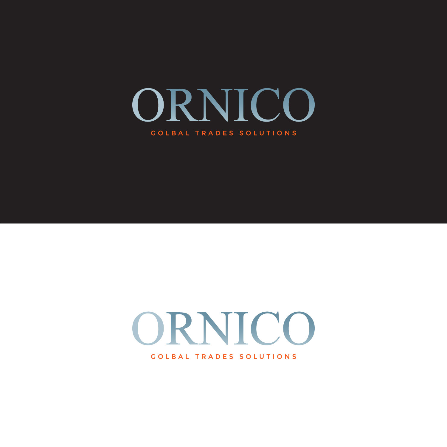Logo Design by AinebAyoub for ORNIKO GLOBAL TRADE SOLUTIONS  B55336556 | Design #25587274