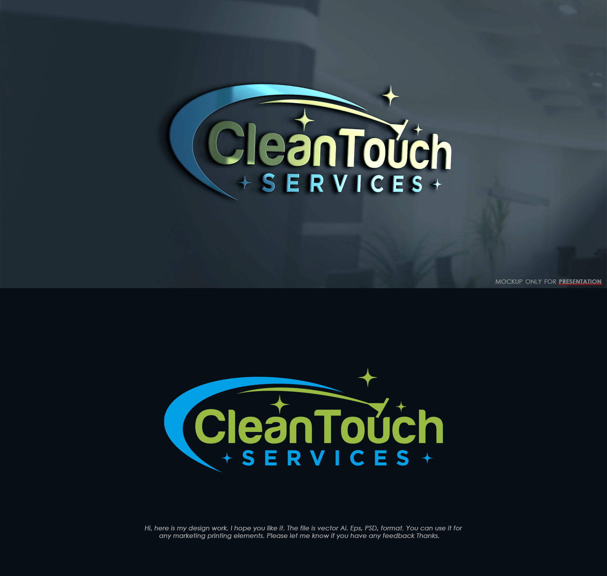 Logo-Design von Mono.co für Clean Touch Services | Design #25589440