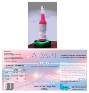Diseño de Empaque por sohel 14 para Adapt Drinks | Diseño #25596130