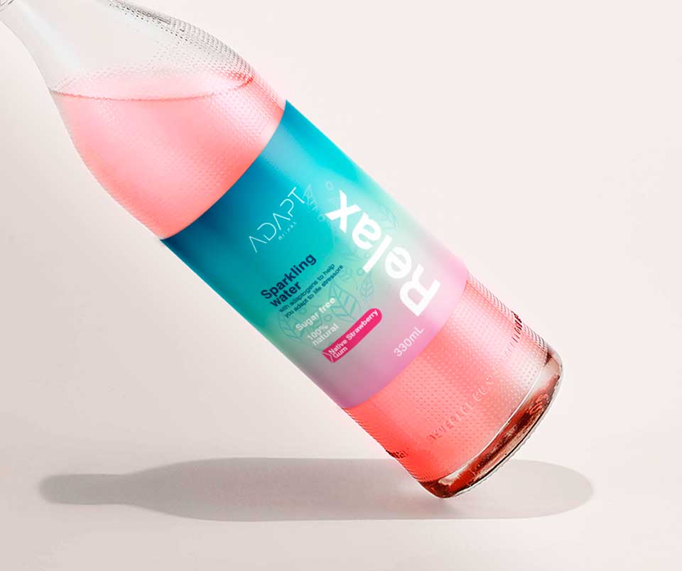 Verpackungs-Design von Soluciones Creativas für Adapt Drinks | Design #25594346