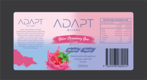 Verpackungs-Design von Deziners Zone für Adapt Drinks | Design: #25592044