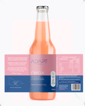 Functional Beverage Bottle Labele | Diseño de Empaque por Elizaa
