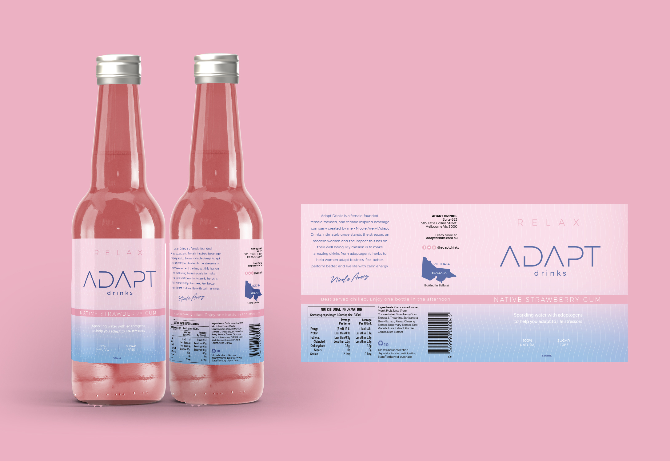 Diseño de Empaque por 68_Design para Adapt Drinks | Diseño #25607170