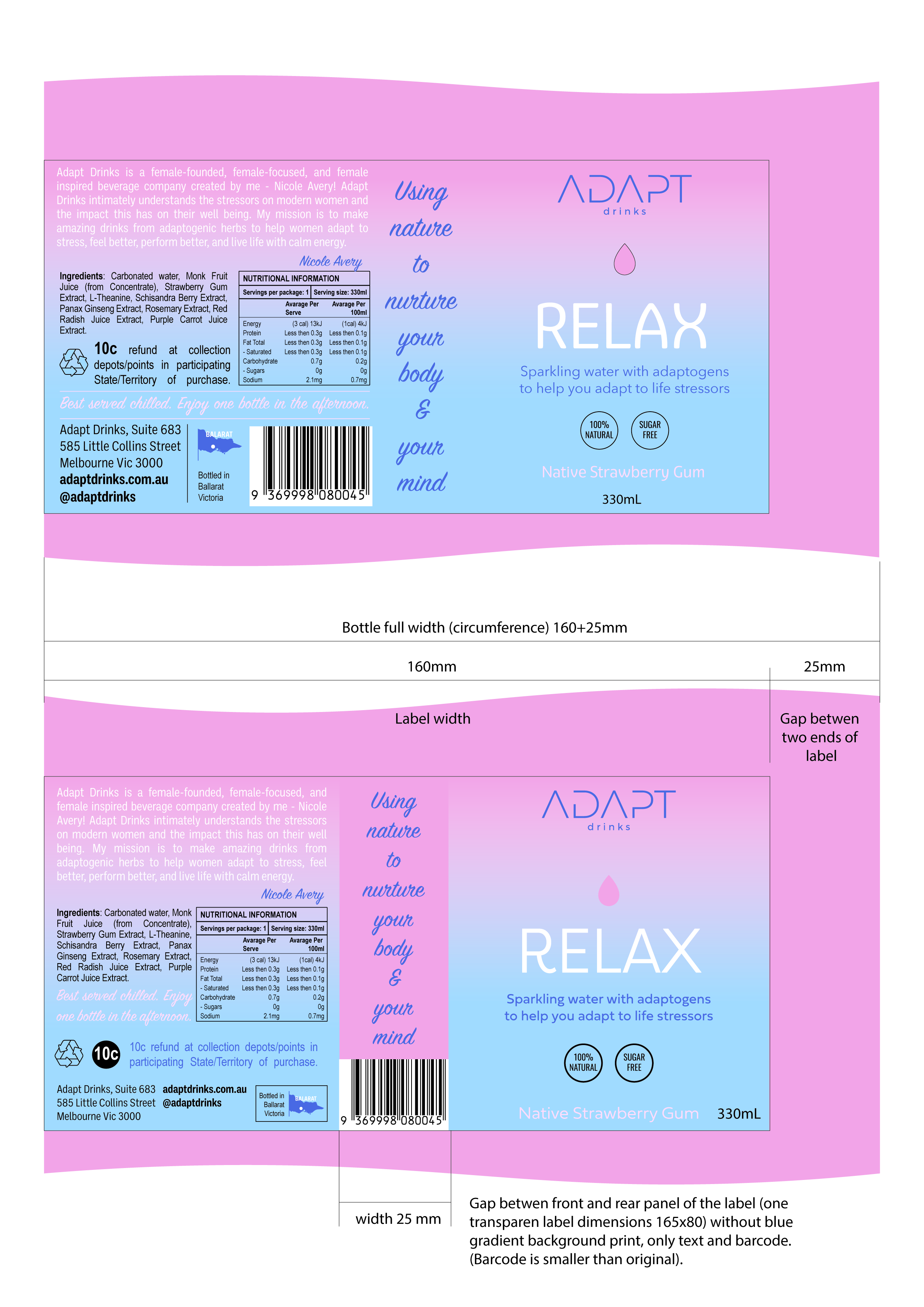 Diseño de Empaque por Weeva para Adapt Drinks | Diseño #25609169