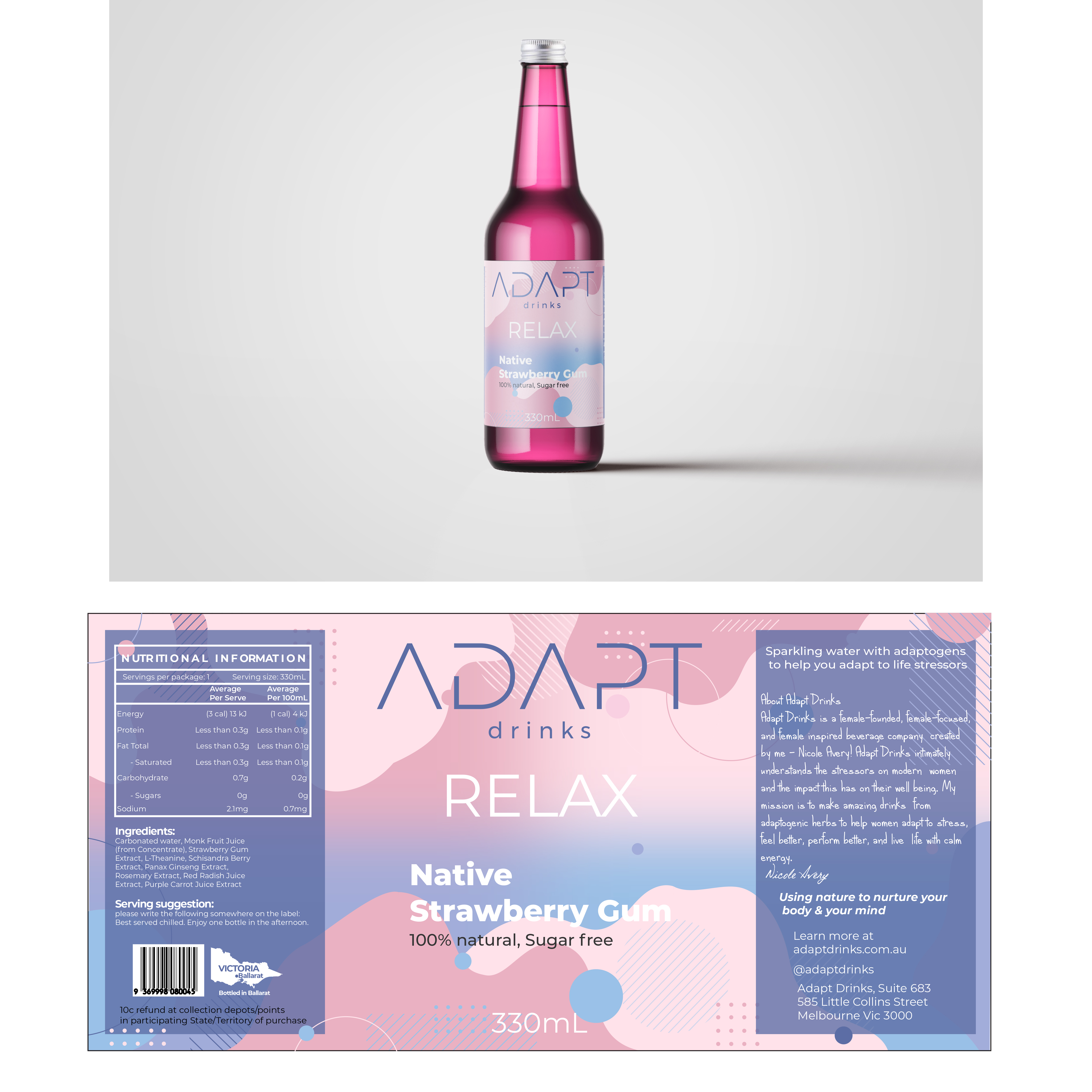 Packaging Design by Arbaz13 for Adapt Drinks | Design #25593212