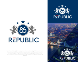 86 Republic | Logo Design by 92logo