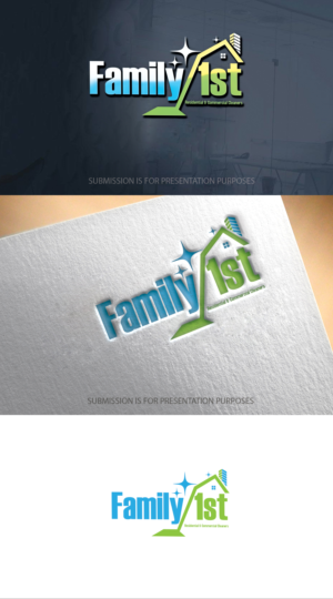 Family 1st Residential & Commercial Cleaners | Logo Design by graphicevolution