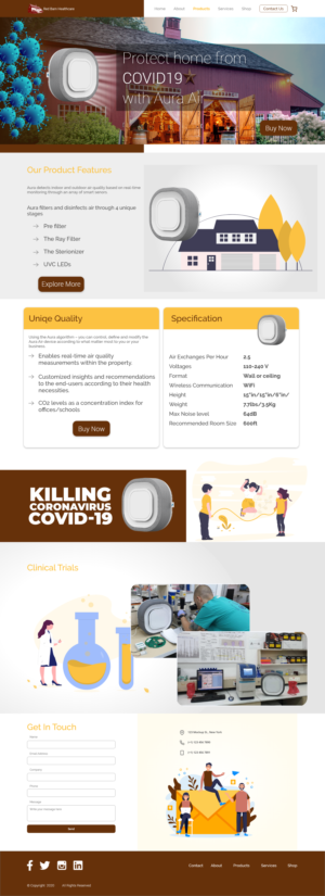 Web Design by Pixcel Designer for this project | Design #25625136