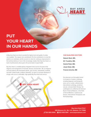 Flyer Design by Christina U for Bay Area Heart | Design: #25596987