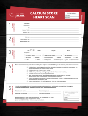 Cardiology Practice needs a Heart Scan Order Form | Flyer-Design von rug