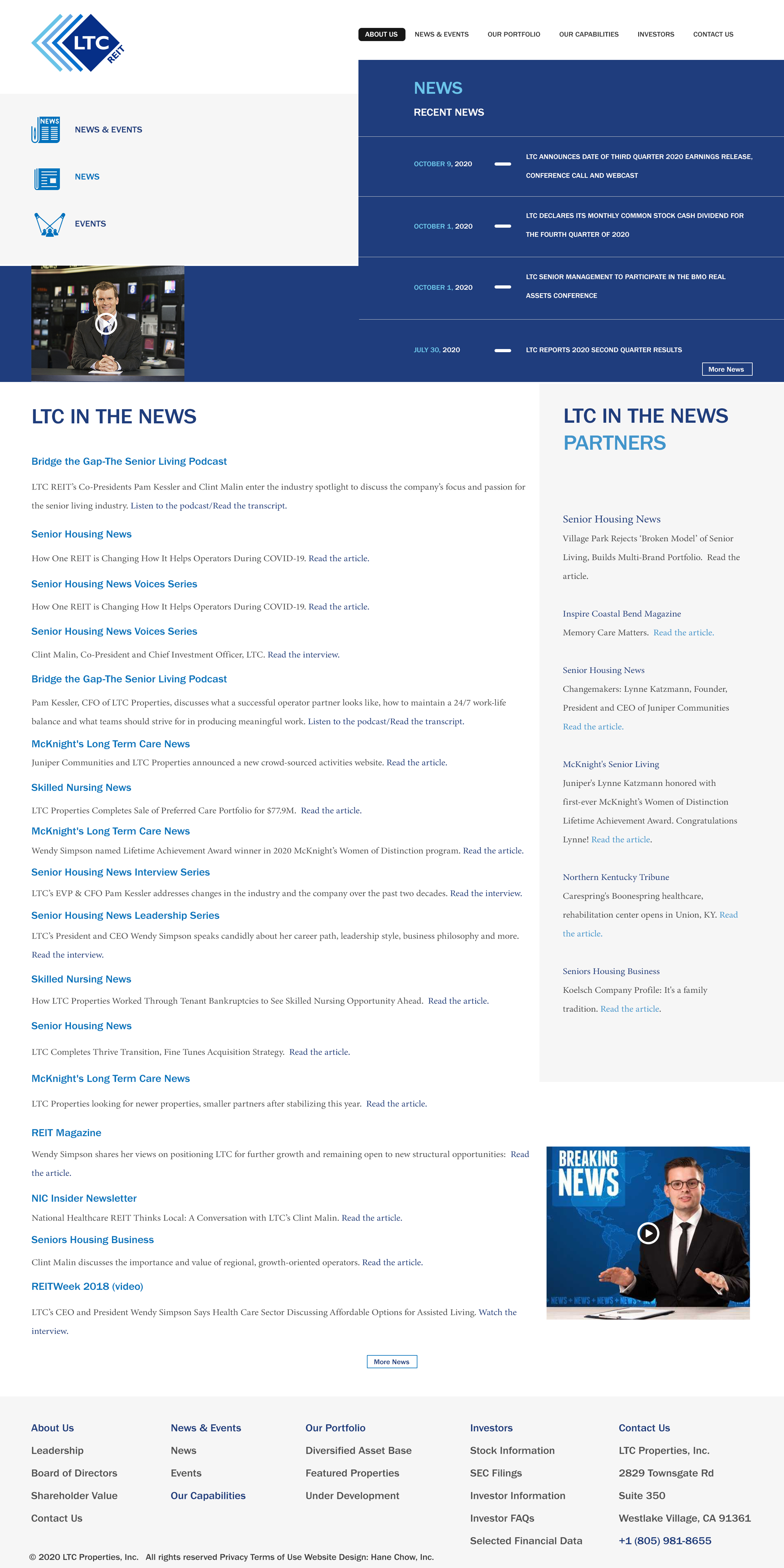 Diseño Web por Keshav Narayan para LTC Properties | Diseño #25627490