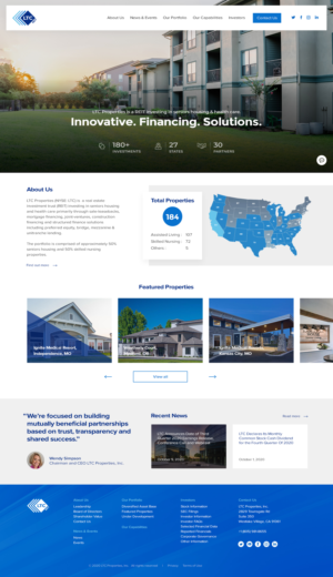 Web Design by Chandru M for LTC Properties | Design: #25608272
