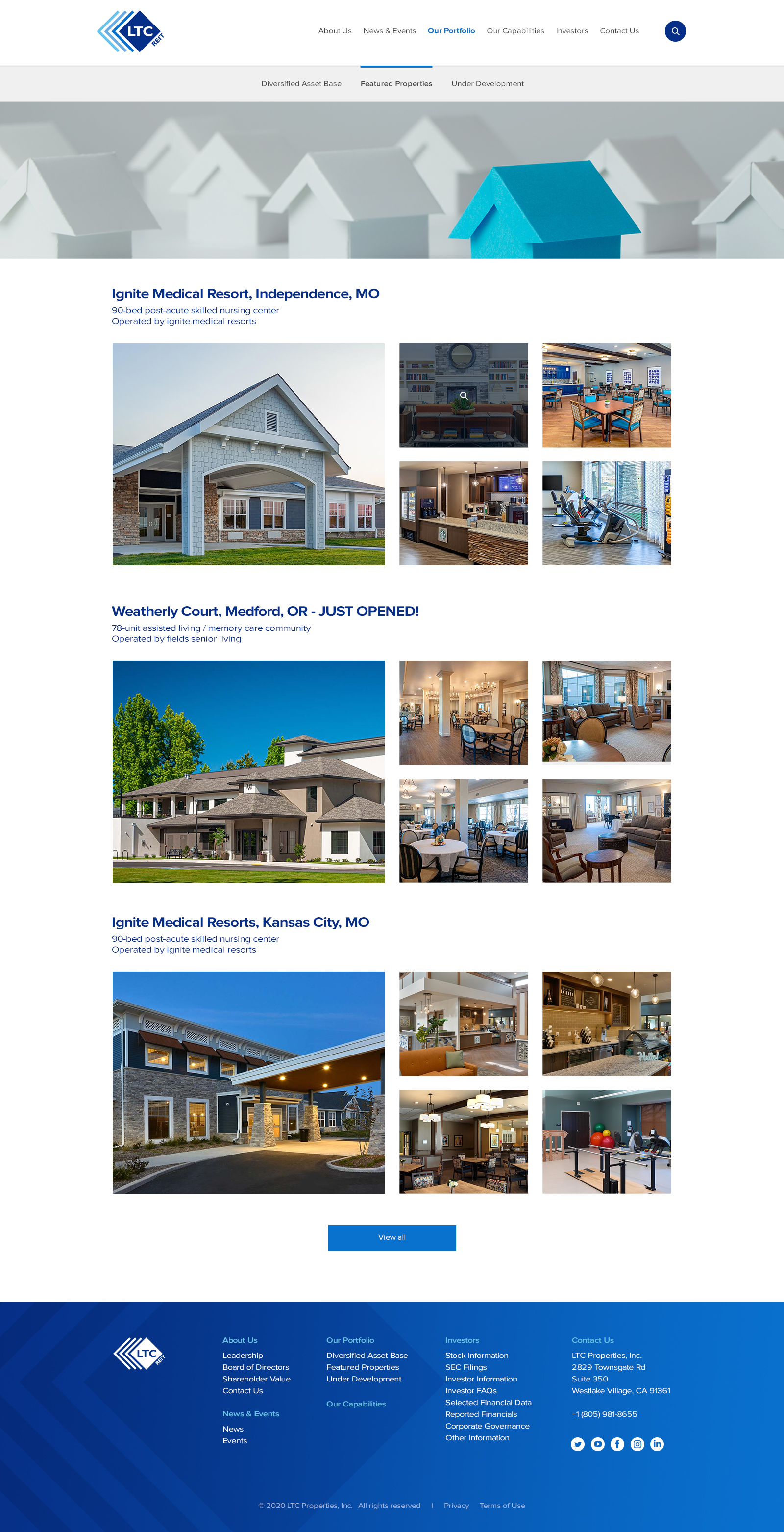 Diseño Web por Chandru M para LTC Properties | Diseño #25608396