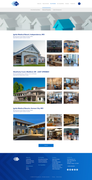 Web Design by Chandru M for LTC Properties | Design: #25608396