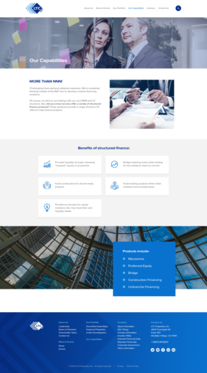 Web Design by Chandru M for LTC Properties | Design: #25608673
