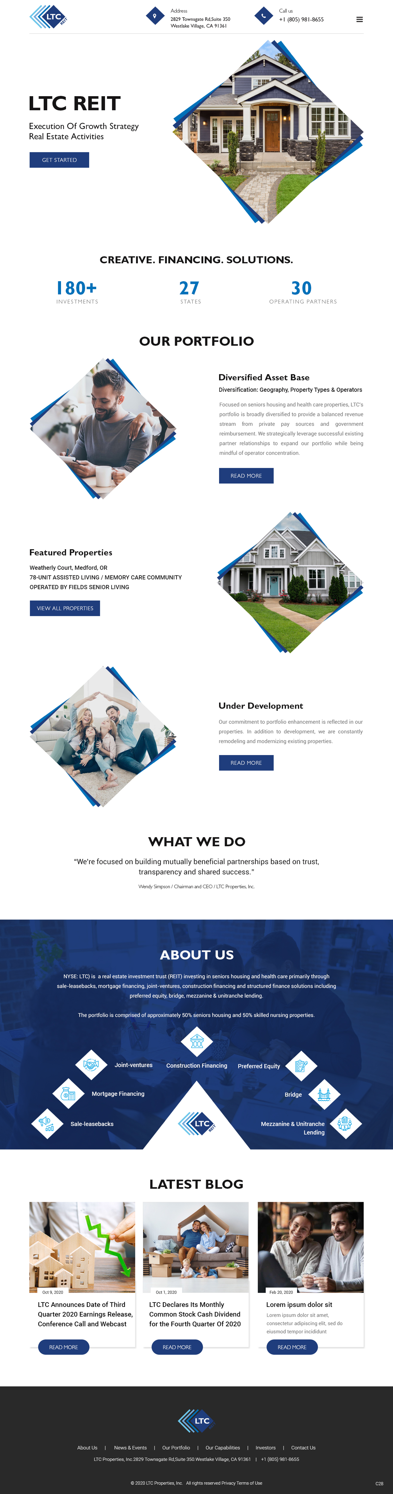 Web Design by pb for LTC Properties | Design #25599338