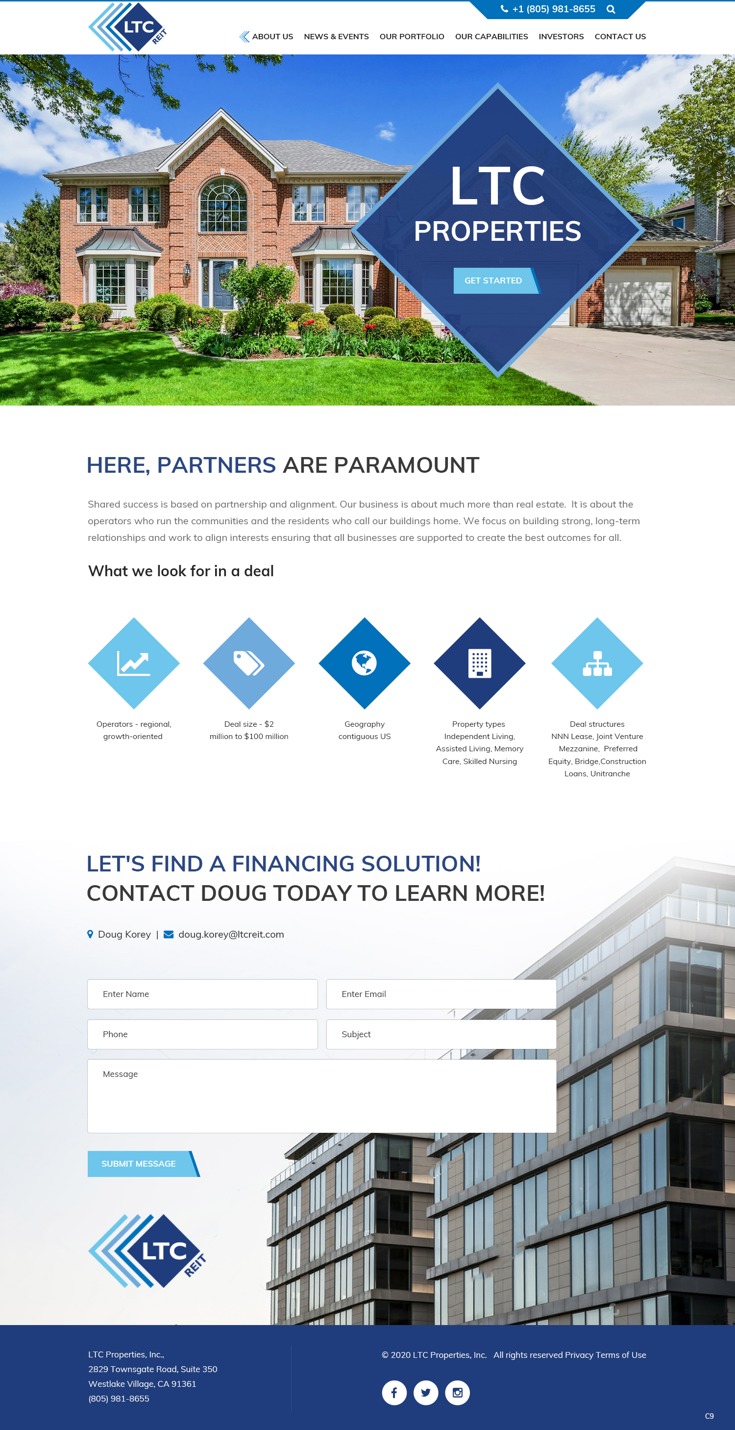 Web Design by pb for LTC Properties | Design #25599340