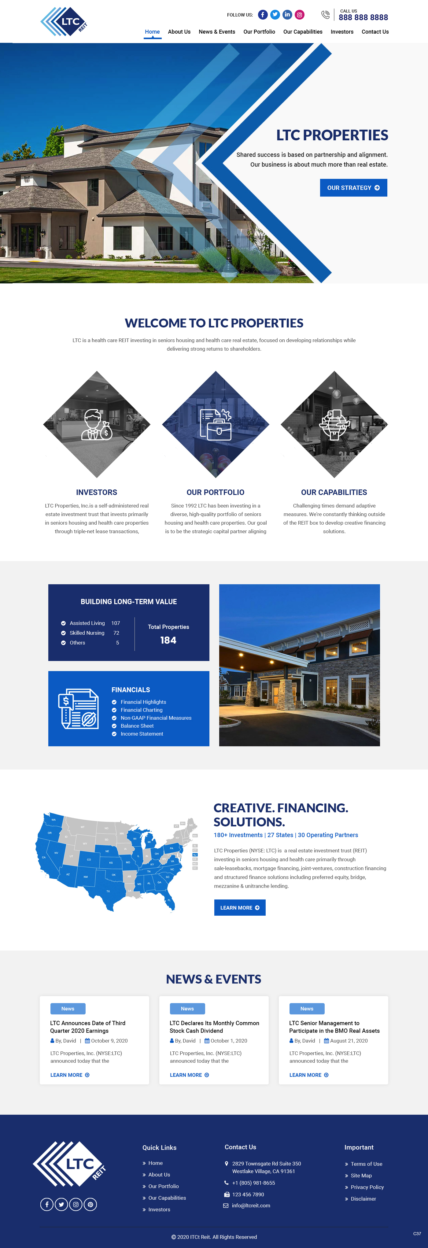 Web Design par pb pour LTC Properties | Design #25599342