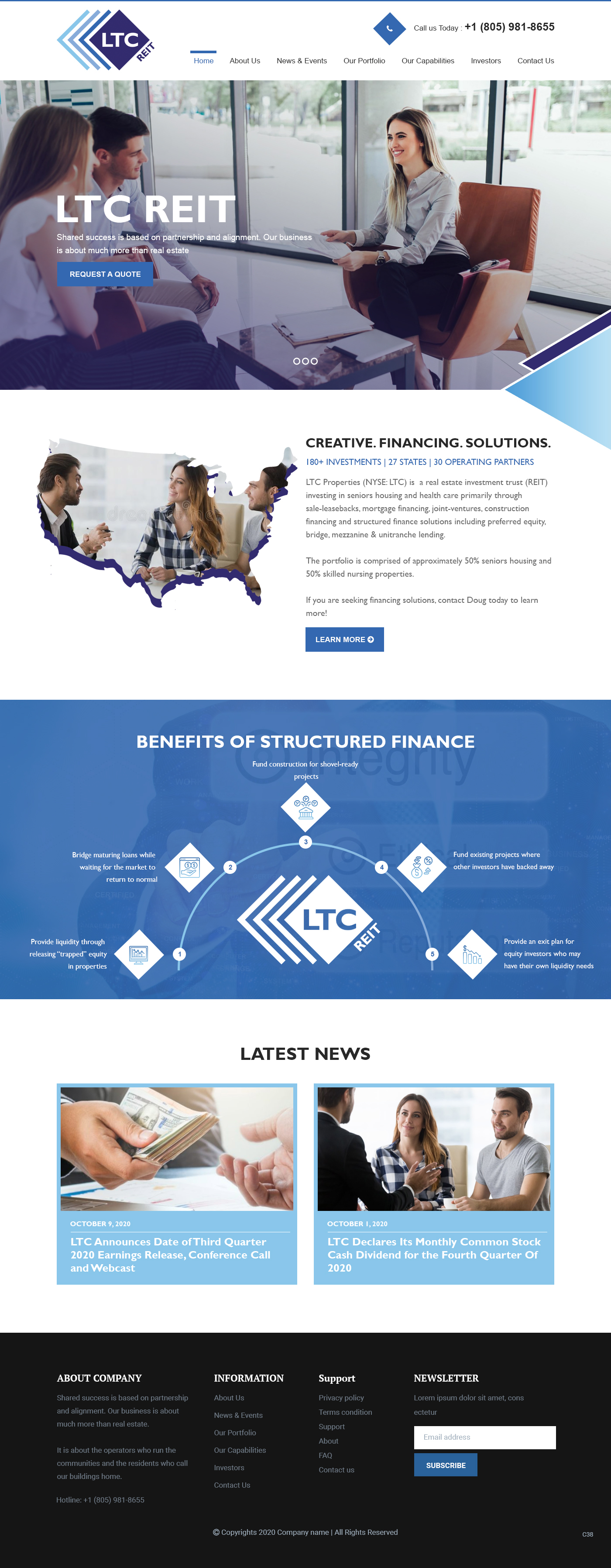 Web Design by pb for LTC Properties | Design #25599343
