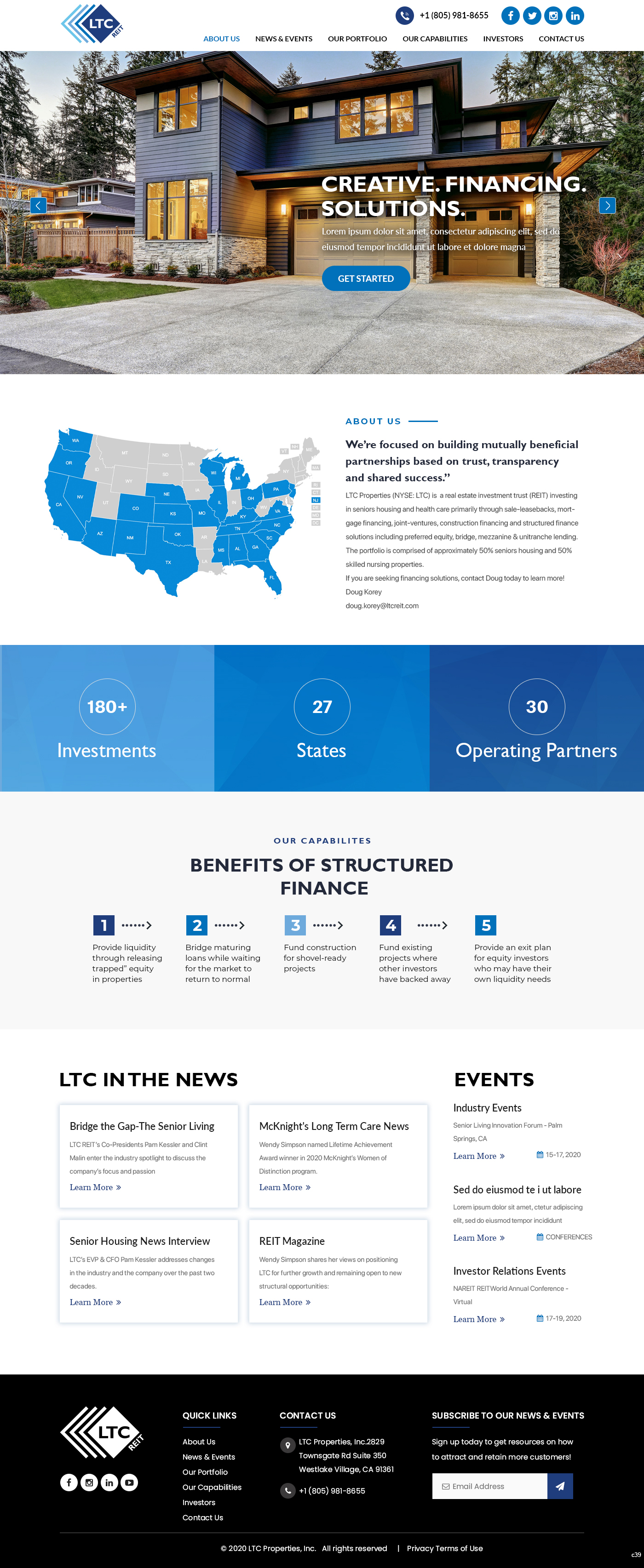 Web Design by pb for LTC Properties | Design #25599344